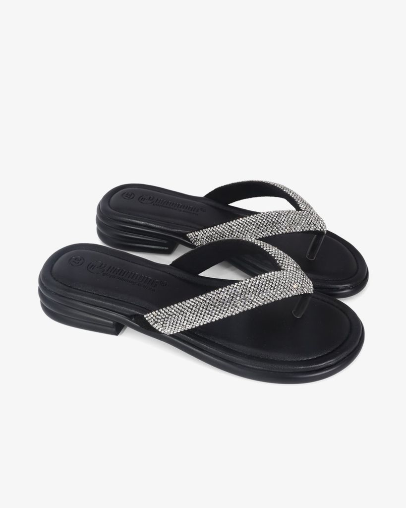 Dép Xẹp Hạnh Dung Quai Kẹp Xoàn HD11115AV