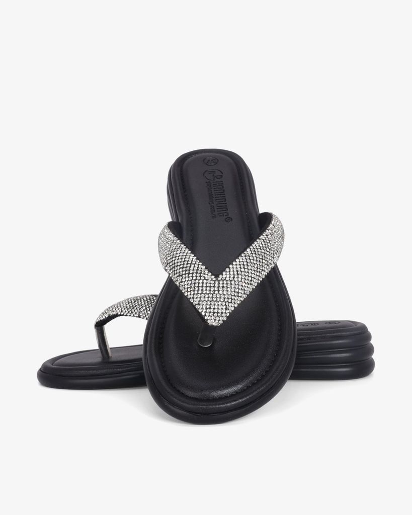 Dép Xẹp Hạnh Dung Quai Kẹp Xoàn HD11115AV