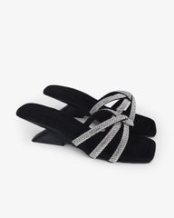 Dép Cao Gót Hạnh Dung Quai Xoàn Chéo HD11120AV