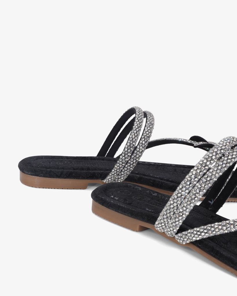 Dép Xẹp Hạnh Dung Quai Xỏ Ngón Hoa Xoàn HD11121AV