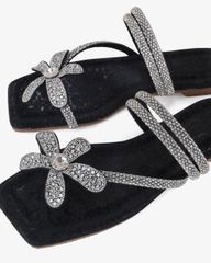 Dép Xẹp Hạnh Dung Quai Xỏ Ngón Hoa Xoàn HD11121AV