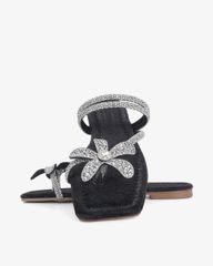 Dép Xẹp Hạnh Dung Quai Xỏ Ngón Hoa Xoàn HD11121AV