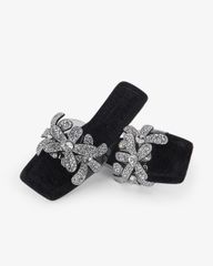 Dép Xẹp Hạnh Dung Quai Hoa Trong Suốt HD11122AV