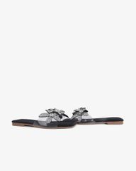 Dép Xẹp Hạnh Dung Quai Hoa Trong Suốt HD11122AV