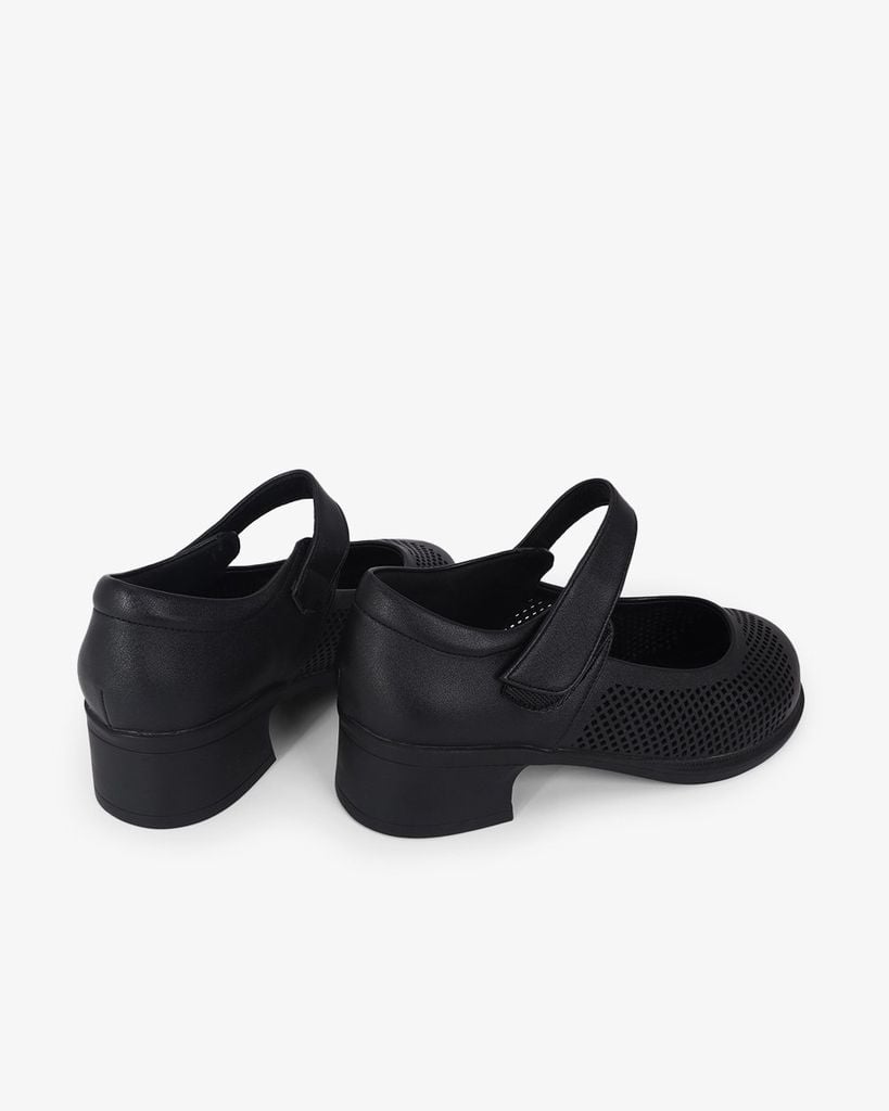 Giày Cao Gót Hạnh Dung Đục Lỗ Caro HD11124AV