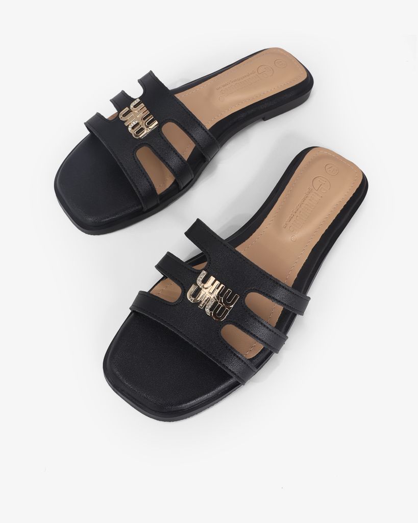 Dép Xẹp Hạnh Dung Quai Ngang Khóa Min HD11125AV