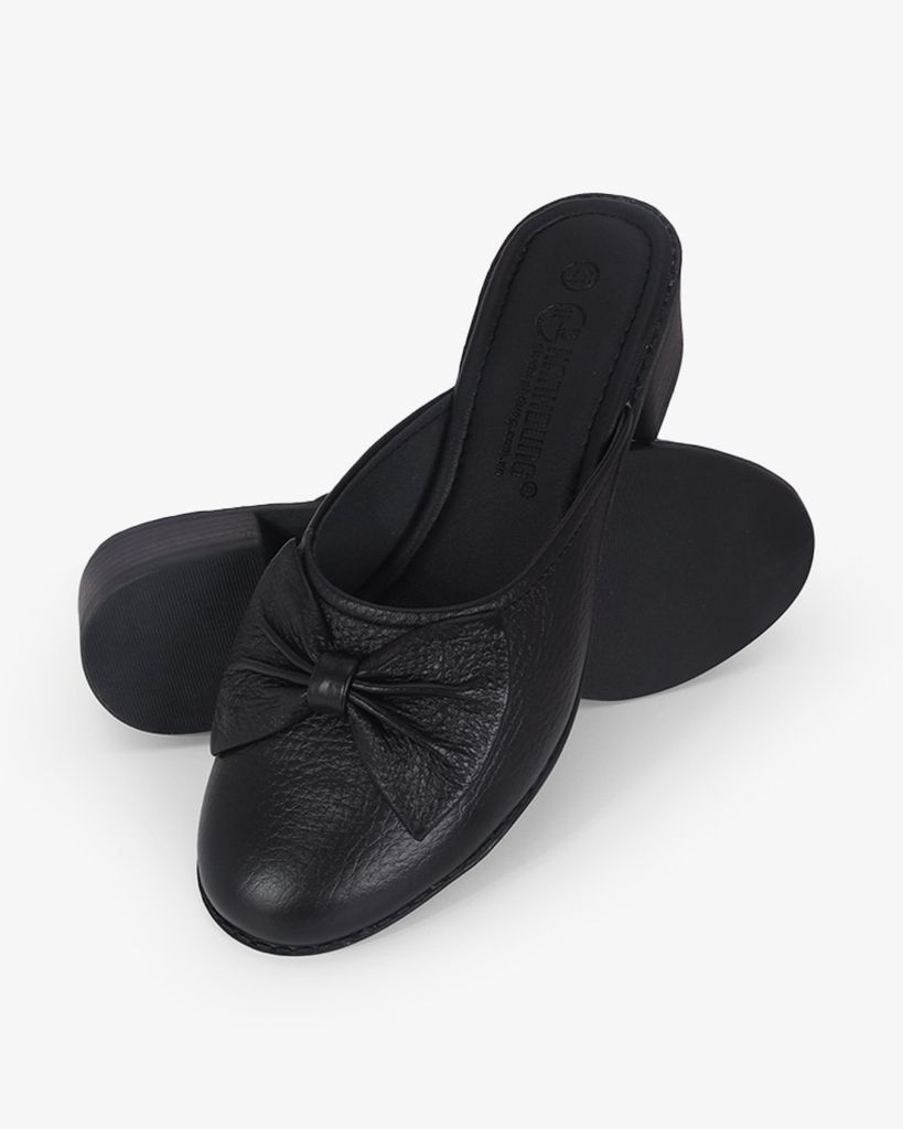 Dép Bít Mũi Hạnh Dung Nơ To HD11126AV