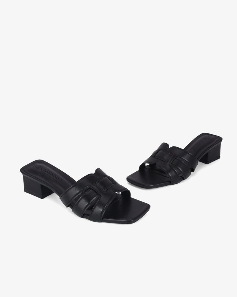 Dép Cao Gót Hạnh Dung Ba Quai Đắp Ngang HD11129AV