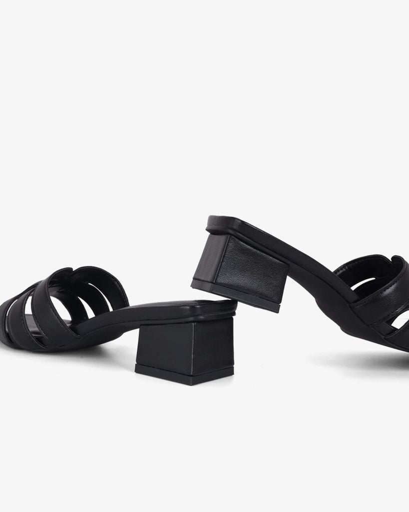 Dép Cao Gót Hạnh Dung Ba Quai Đắp Ngang HD11129AV