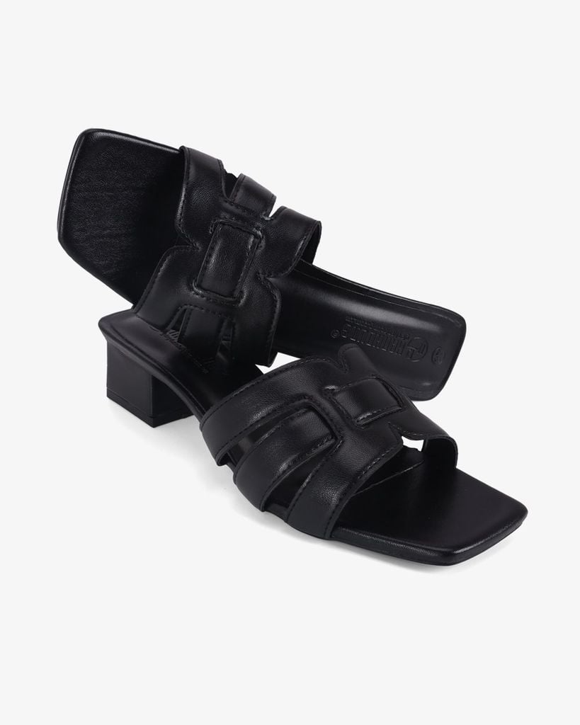 Dép Cao Gót Hạnh Dung Ba Quai Đắp Ngang HD11129AV