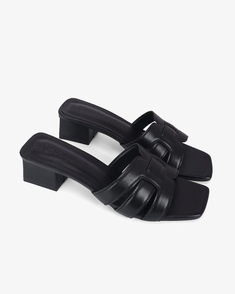 Dép Cao Gót Hạnh Dung Ba Quai Đắp Ngang HD11129AV