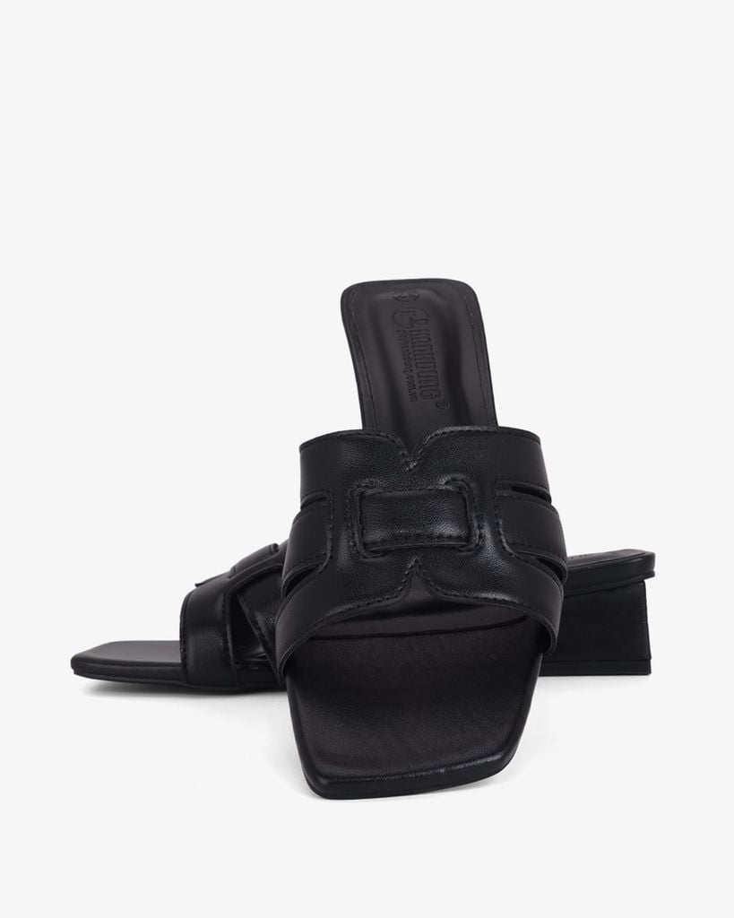 Dép Cao Gót Hạnh Dung Ba Quai Đắp Ngang HD11129AV