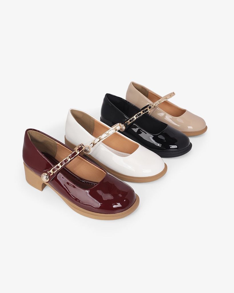 Giày Cao Gót Hạnh Dung Quai Xích Dán HD11134AV