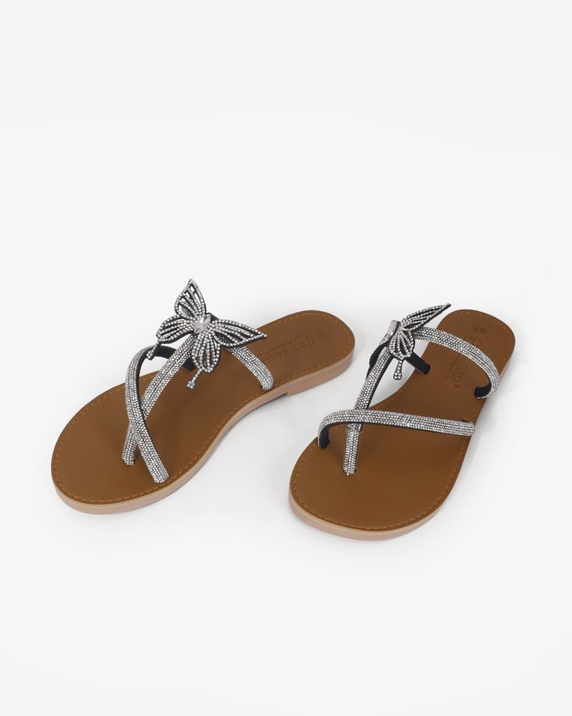 Dép Xẹp Hạnh Dung Quai Kẹp Xoàn HD11135AV