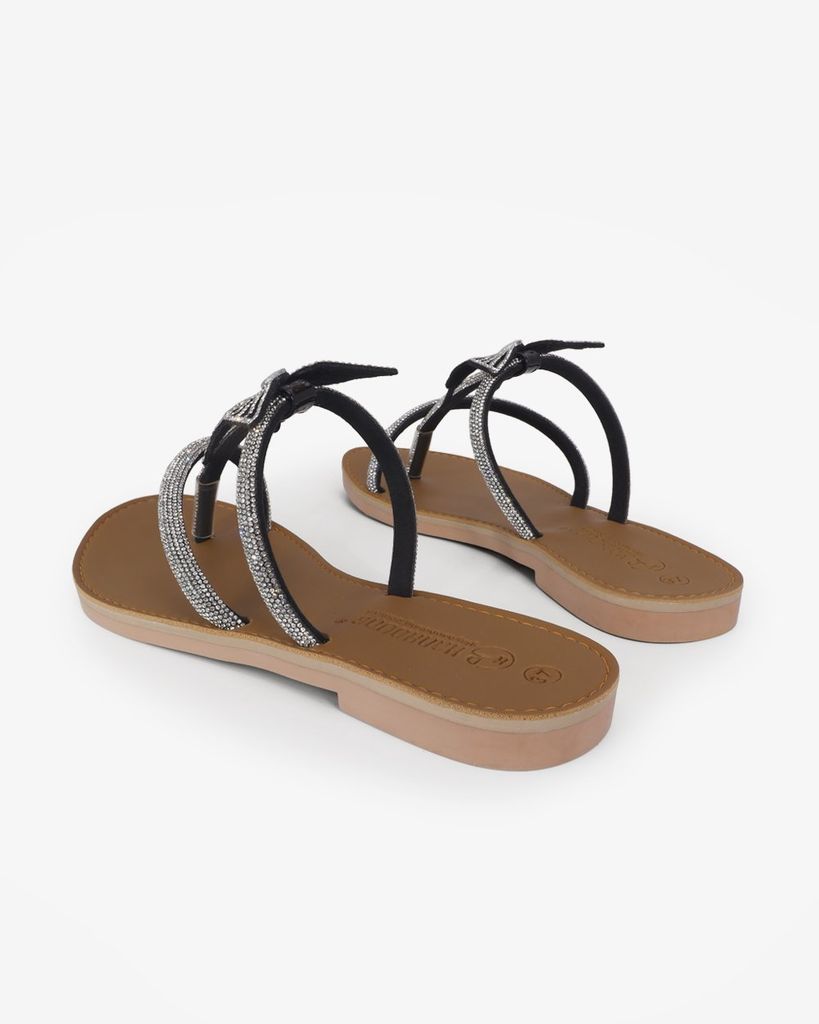 Dép Xẹp Hạnh Dung Quai Kẹp Xoàn HD11135AV