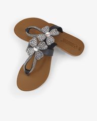 Dép Xẹp Hạnh Dung Quai Kẹp Hoa Xoàn HD11136AV