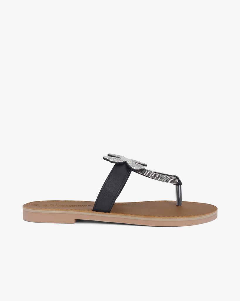 Dép Xẹp Hạnh Dung Quai Kẹp Hoa Xoàn HD11136AV