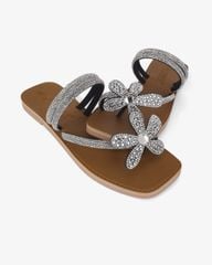 Dép Xẹp Hạnh Dung Quai Kẹp Xoàn Hoa HD11137AV