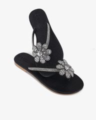 Dép Xẹp Hạnh Dung Quai Kẹp Hoa Xoàn HD11138AV