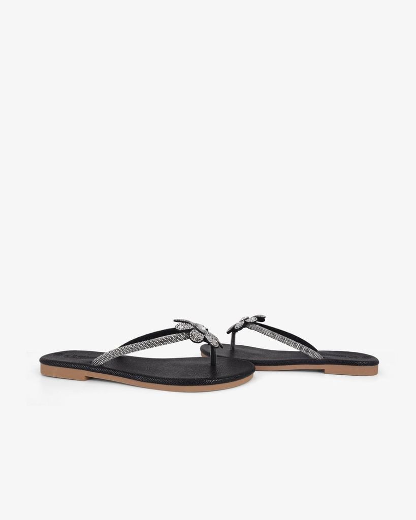 Dép Xẹp Hạnh Dung Quai Kẹp Hoa Xoàn HD11138AV