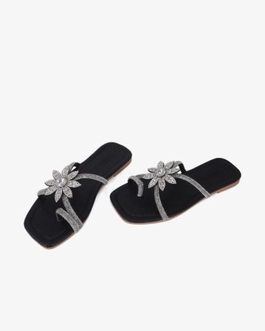 Dép Xẹp Hạnh Dung Quai Kẹp Hoa Xoàn Xoắn HD11139AV