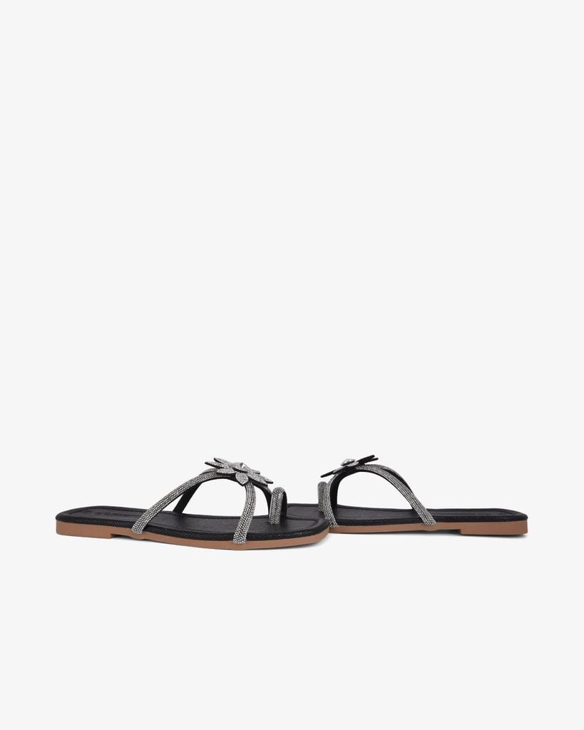 Dép Xẹp Hạnh Dung Quai Kẹp Hoa Xoàn Xoắn HD11139AV