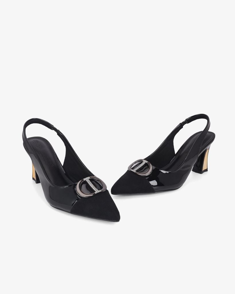 Giày Sandal Hạnh Dung Hai Màu Khóa Tròn HD11140AV