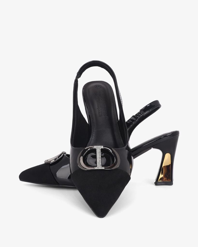 Giày Sandal Hạnh Dung Hai Màu Khóa Tròn HD11140AV