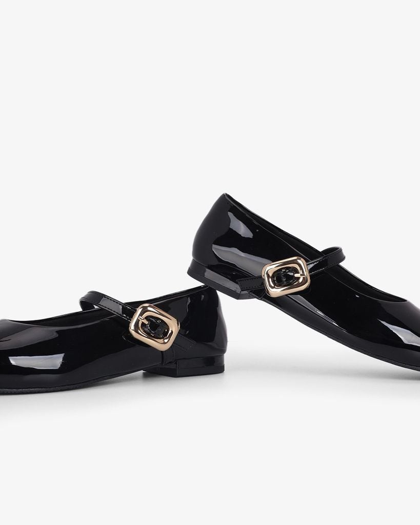 Giày Búp Bê Hạnh Dung Si Bóng HD11143AV