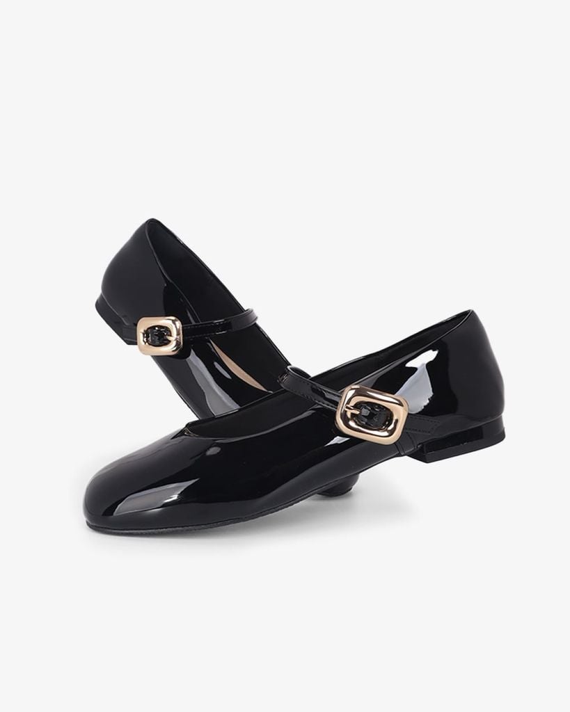 Giày Búp Bê Hạnh Dung Si Bóng HD11143AV