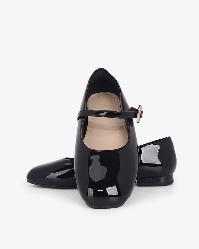 Giày Búp Bê Hạnh Dung Si Bóng HD11143AV