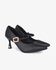 Giày Cao Gót Hạnh Dung  Cổ Tim Trơn Mũi Nhọn HD11145AV