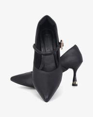 Giày Cao Gót Hạnh Dung  Cổ Tim Trơn Mũi Nhọn HD11145AV