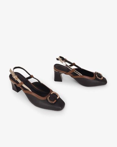 Giày Sandal Hạnh Dung Khóa Đôi Bo Tròn HD11147AV