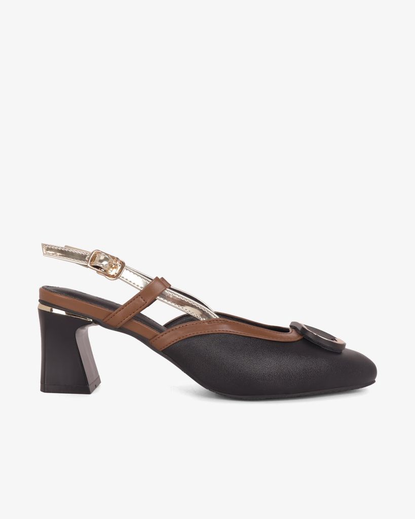 Giày Sandal Hạnh Dung Khóa Đôi Bo Tròn HD11147AV