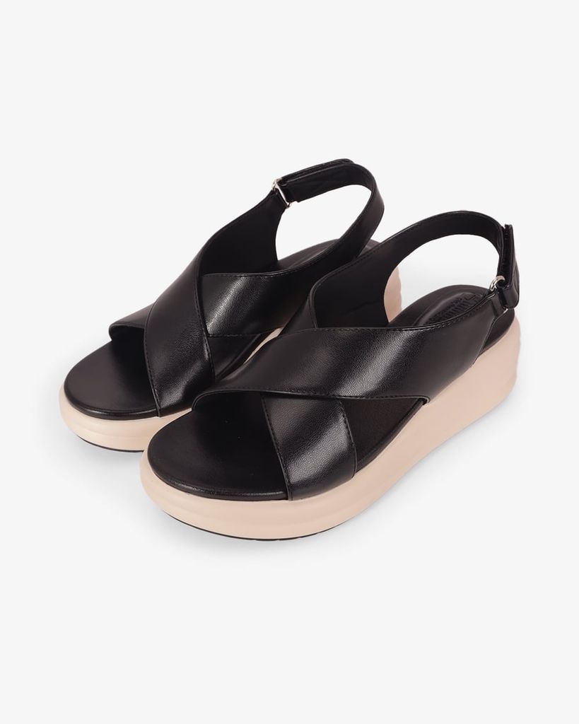 Sandal Đế Xuồng Hạnh Dung Hai Bản Quai Chéo To HD11148AV