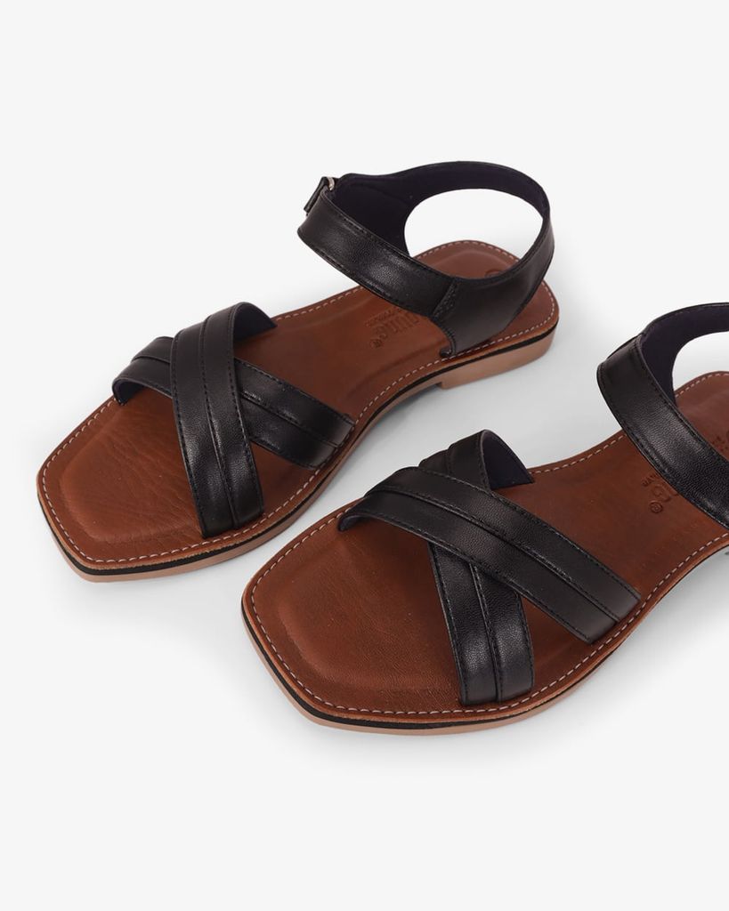 Sandal Đế Xẹp Hạnh Dung Quai Đan Chéo HD11159AV