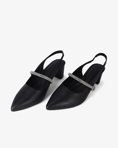 Sandal Cao Gót Hạnh Dung Gót Trụ Mũi Nhọn HD1115AV
