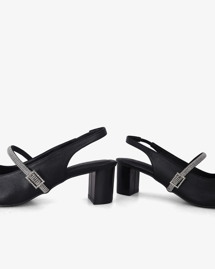 Sandal Cao Gót Hạnh Dung Gót Trụ Mũi Nhọn HD1115AV