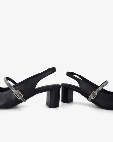 Sandal Cao Gót Hạnh Dung Gót Trụ Mũi Nhọn HD1115AV
