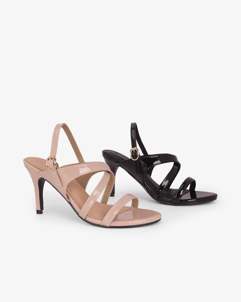 Sandal Hạnh Dung Cao Gót Dây Đan Chéo HD11160AV