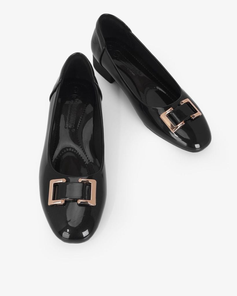 Giày Cao Gót Hạnh Dung Khóa Chữ Nhật HD11164AV