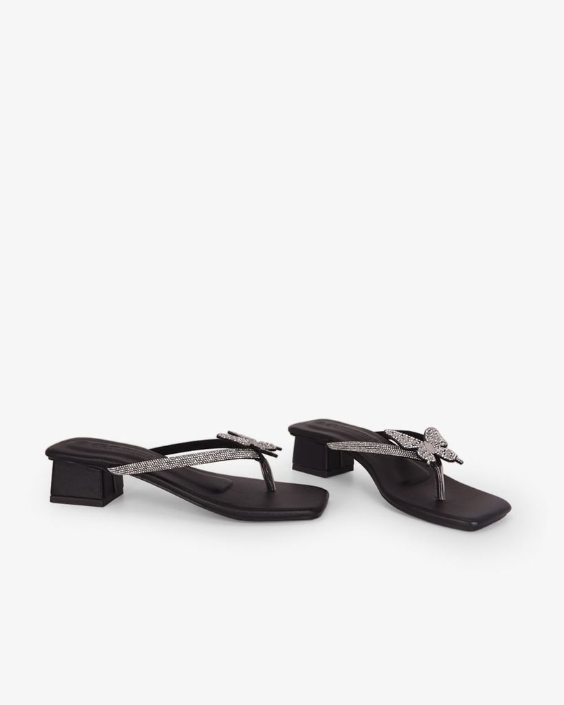 Dép Cao Gót Hạnh Dung Xỏ Ngón  Khóa Hoạt Hình