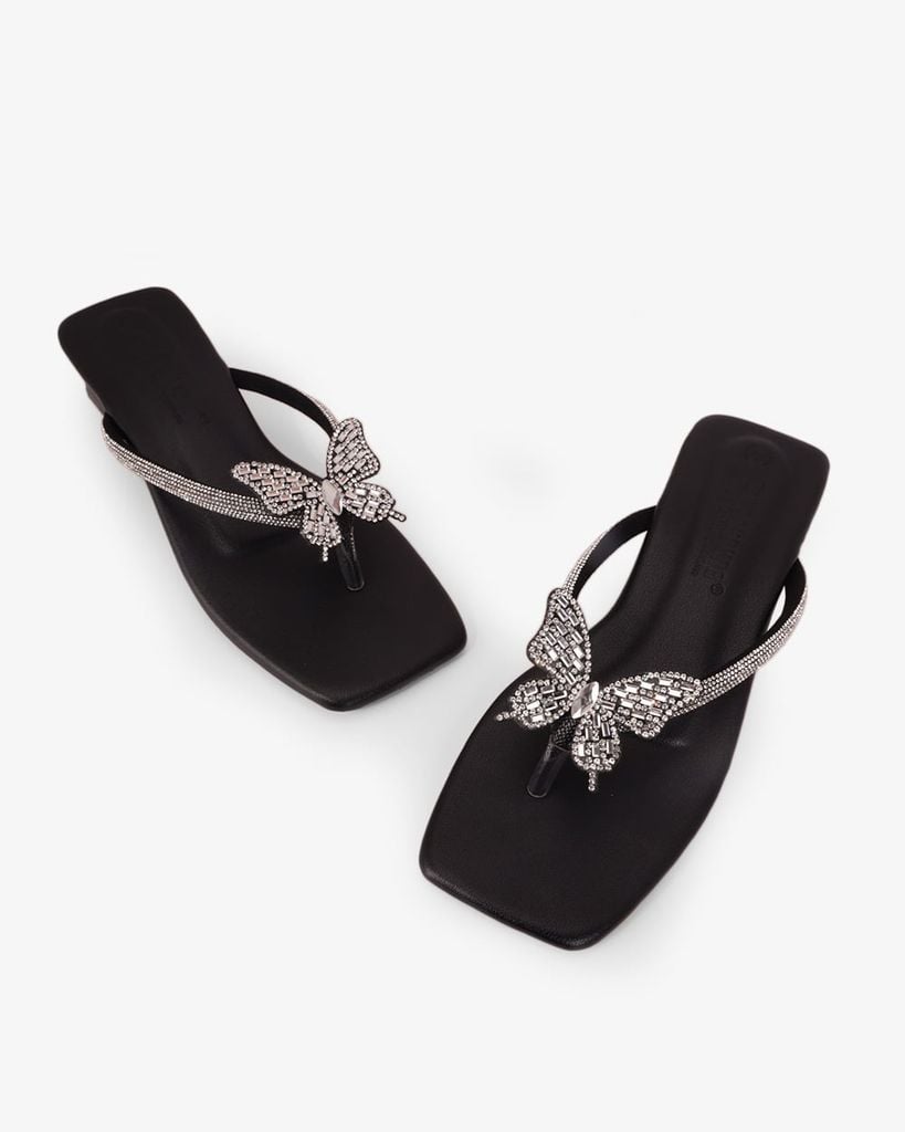 Dép Cao Gót Hạnh Dung Xỏ Ngón  Khóa Hoạt Hình