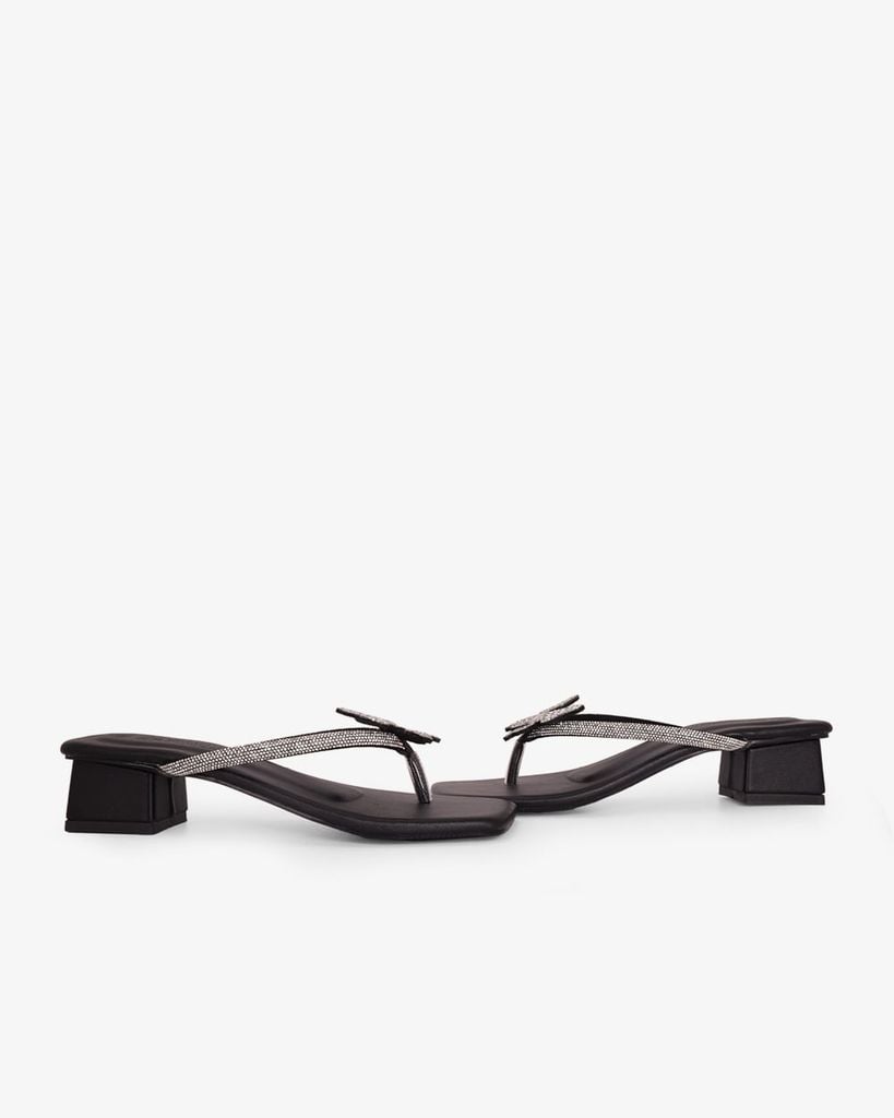 Dép Cao Gót Hạnh Dung Xỏ Ngón  Khóa Hoạt Hình