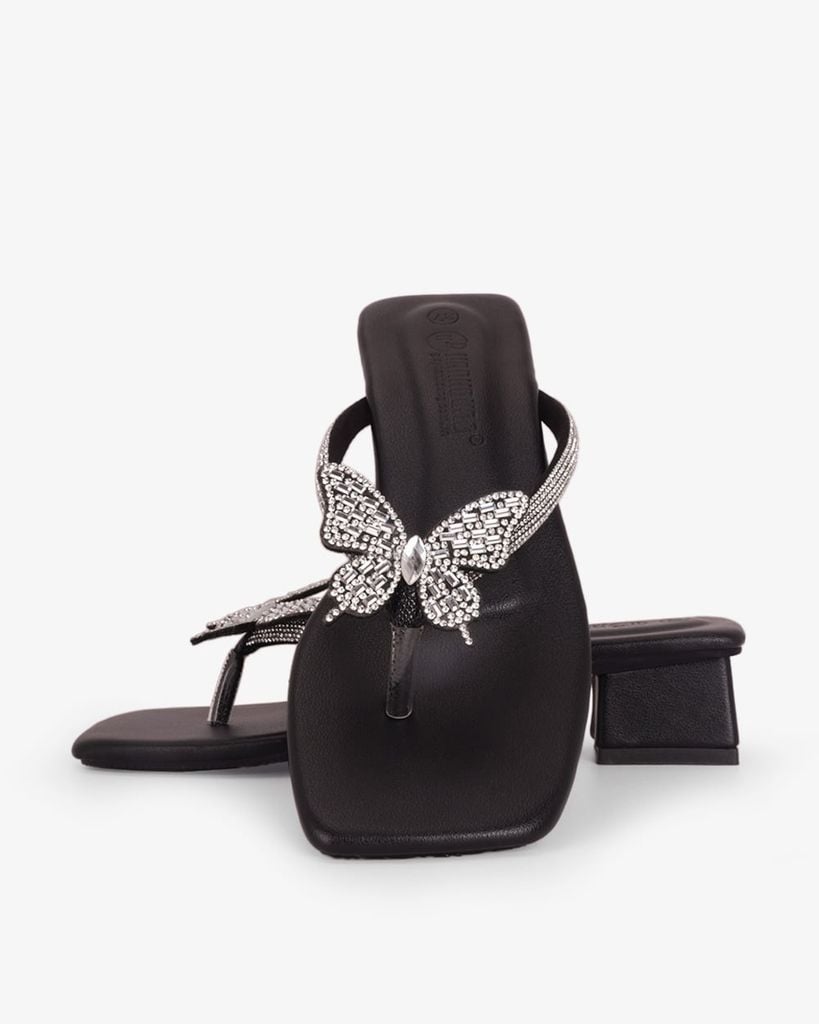 Dép Cao Gót Hạnh Dung Xỏ Ngón  Khóa Hoạt Hình