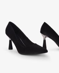 Giày Cao Gót Hạnh Dung Lụa Vân Nổi HD11169AV