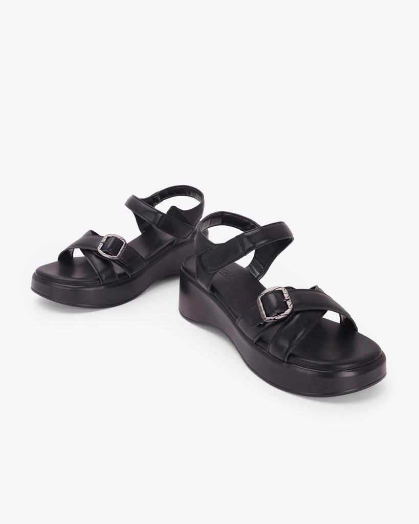 Sandal Đế Xuồng Hạnh Dung Quai Đan Chéo Khóa HD11171AV