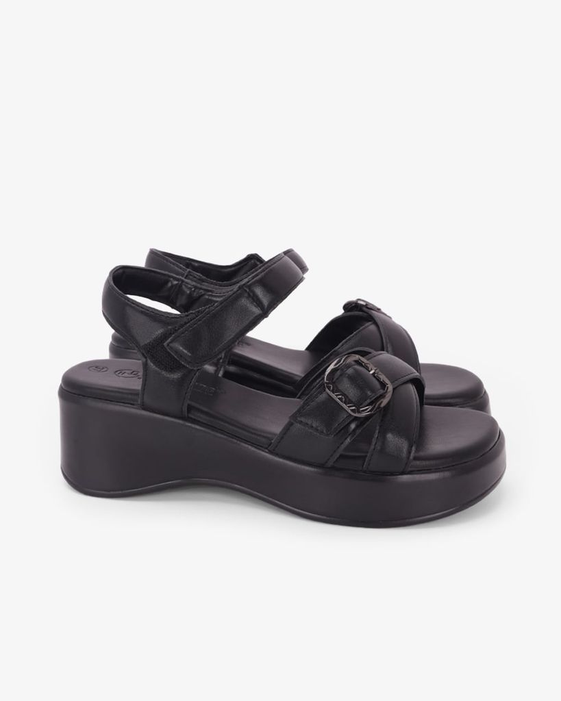 Sandal Đế Xuồng Hạnh Dung Quai Đan Chéo Khóa HD11171AV
