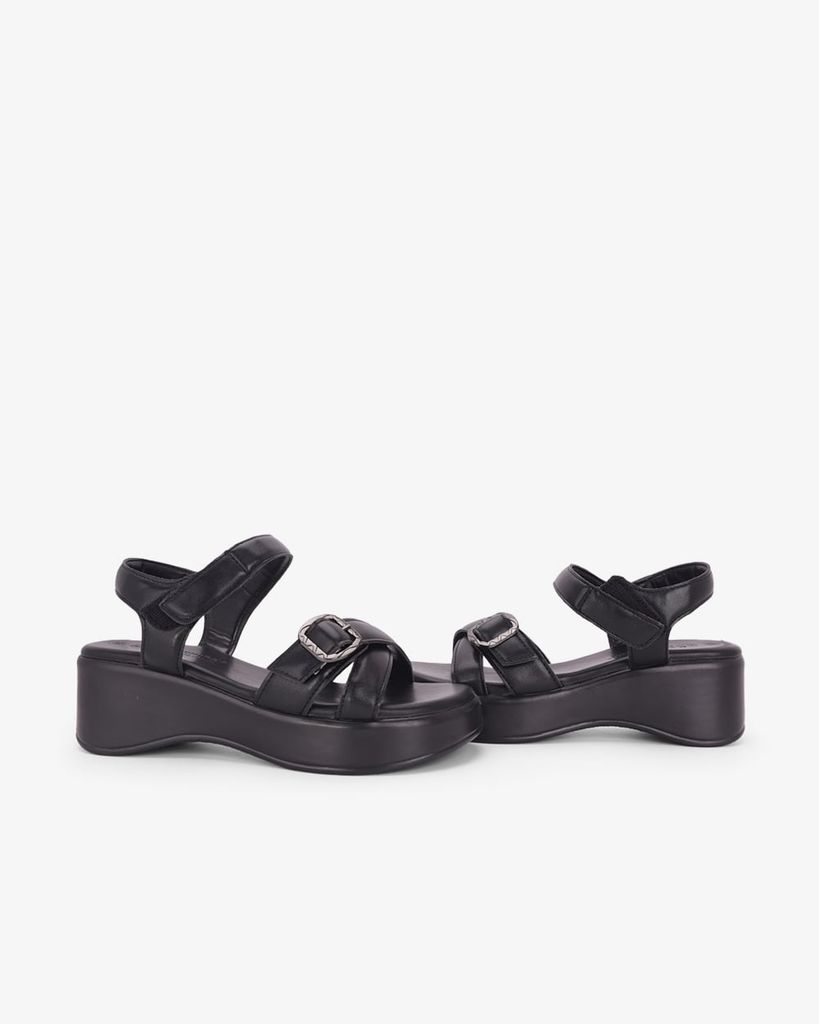Sandal Đế Xuồng Hạnh Dung Quai Đan Chéo Khóa HD11171AV